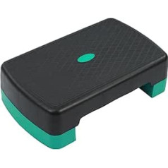 Fitvids - 18 Inch Aerobic Step Platform with 2 Risers and Lightweight Portable Platform Height Adjustable from 8cm and 14cm for Home Gymnastics Various Colours