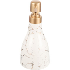 Ciieeo Ceramic Soap Dispenser mit Marmormuster Nachfüllbarer Lotion Spender für Bad und Hotel Pumpflasche für Seife und Shampoo Einfach zu Bedienen aus Robustem Keramikmaterial