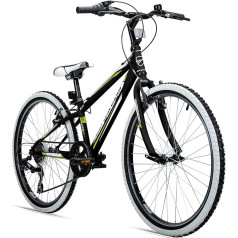 Bergsteiger Kansas 20, 24 Zoll Kinderfahrrad, geeignet für 6, 7, 8, 9, 10, 11 Jahre, 6 Gang-Schaltung, Mountainbike mit Weißwandbereifung, Jungen-Fahrrad, Mädchen-Fahrrad
