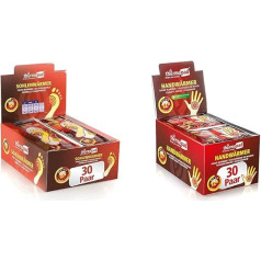 Thermopad Foot Warmer in sizes S, L, XL (36-46) - The original: 30 pairs of heat pads (insole) for 8 hours of warmth, instant use foot warmer pads, extra warm heat sole for shoes, ski boots and boots.