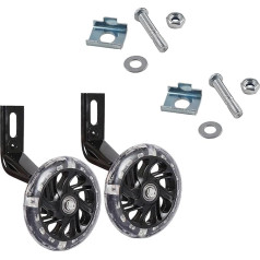 AUXBC Fahrrad-Trainingsräder für 35,6 cm (14 Zoll) Kinderfahrrad, Blitz-Stummschaltung, Stützräder-Set für Kinderfahrräder, 2 Stück