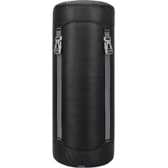 Kompressionssack für Schlafsäcke und Ausrüstung, 18 l, wasserdichter Nylontasche mit Deckel und Kompressionsriemen, 24 x 55 cm