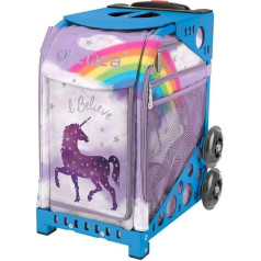 ZUCA Sports Suitcase with Integrated Seat - Unicorn Insert Bag, Choose Your Frame Colour, Blue