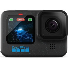 GoPro HERO12 Black Waterproof Action Camera with 5.3K60 Ultra HD Video, 27MP Photos, HDR, 1/1.9 Inch Image Sensor, Live Streaming, Webcam, Stabilization