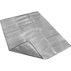 ToeWoe Aluminium Insulation Mat Foam Sleeping Mat for Camping Foldable Tent Mat Floor Mat Aluminium Foil Thermal Blanket (Size : 150 x 200 cm)