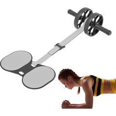 Abs Roller Wheel - Übungsräder Für Bauchmuskeln | Bauch-Roller | Bauchtrainer Mit Widerstandsband | Multifunktionales Trainingsgerät Für Bauch, Core & Krafttraining Für Männer & Frauen