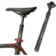 Besttoolifes Bicycle Seat Post Spring Seatpost 400mm Bicycle Shock Absorber Seat Tube 27.2/28.6/30.0/30.4/30.8/31.6/33.9mm Aluminum Alloy Seatpost for MTB Road Bike