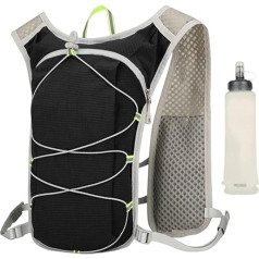 Renchey Wanderrucksack Mit Wasserspeicher - Reflektierender Trinkrucksack,Mit 500ml Trinkblase Verstellbaren Trägern Für Joggen Camping Skifahren Fitness Jagd Outdoorlauf