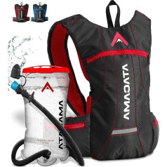 Atacama Hydration Bladder 2L Single or Includes Backpack in Red and Blue - Waterproof Hydration System, Reflective Backpack, Very Light, Ideal for Trekking, Hiking or Cycling