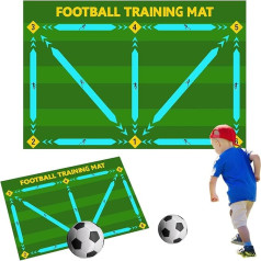 90 x 60 cm Fußball-Trainingsmatte, modische Fußball-Trainingsmatte, Fußballmeisterungsmatte, rutschfeste Stoß-Fußballmatte, klassische Farbe, Fußball-Übungsmatte, verbessert Fußballfähigkeiten,