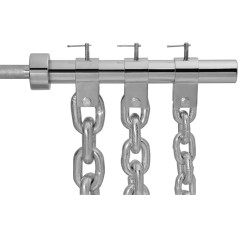 Bad Company Power Chains with Clasps 30/31 mm or 50/51 mm I Galvanised or Black Coated Chains for Progressive Training in Various Weight Classes I 16-32 kg