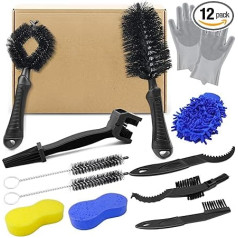 Bicycle Cleaning Brush Chain Cleaner Bicycle Chain Cleaning Set Chain Brush for Chainring Crank Tyre