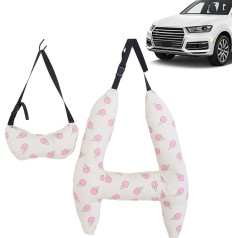 Kinder-Reisekissen, H-förmiges Reisekissen für Kinder, bequem, weiches Flugzeug, maschinenwaschbar, Auto-Kopfstütze für Auto, Flugzeug