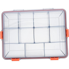 2 Stück Aufbewahrungsbox für Angelausrüstung, tragbarer Schmuck-Organizer, tragbarer Angelhaken-Koffer, Tackle-Tasche, Schmuck-Organizer, Tablett, Köderbeutel, Angeltabletts, Kunstköder, Angelzu