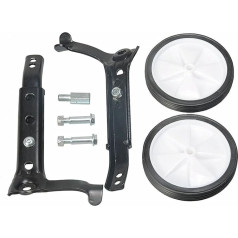 RENSHENKTO 1 Pair Adjustable Bike Stabilizers Training Wheels Bicycle Wheels Adjustable Outdoor Black