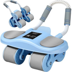 Ab Wheel Roller - Bauchmuskel Trainingsrad Gerät - Trainer Mit Ellenbogenstütze, Automatische Rückholfunktion Ausrüstung Für Stärkung Der Bauchmuskeln