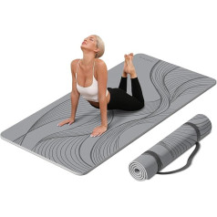 PAIDU Large Yoga Mat-72 x 36 x 0.4 inches, Extra Width & Thick, Comfortable, Non-Slip Exercise Mat-Works Great on All Floor for Stretching, Yoga Studio, Gym or Home Workouts