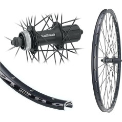 Bärwinkels 28 Inch Rear Wheel Shimano Disc Centerlock QC300 MTB 8/9/10 Speed 21-622 Hollow Chamber Rim