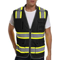 ArcRidge Class 2 High Visibility Two Tone Reflective Safety Vest for Men and Women