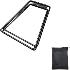 jebyltd Camping Foldable Metal Stand Portable Pannier Rack Ice Box Holder Cooler Stand for Outdoor Picnics Fishing