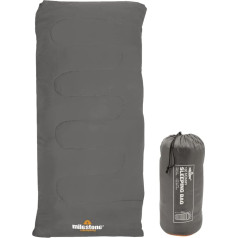 Milestone Camping Men's 26700 Envelope Sleeping Bag Single 3 Season Double Insulation Grey & Orange