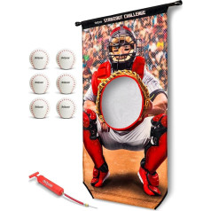 GoSports Football & Baseball Throwing Games Available in Football Red Zone Challenge or Baseball Pro Pitch Challenge Choose between Backyard Throw or Door Suspension Targets