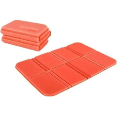 Stuhlkissen Sitzkissen Faltbare tragbare Strand Camping Matte kleine Picknick Matten Pad Outdoor Klappkissen(Orange)