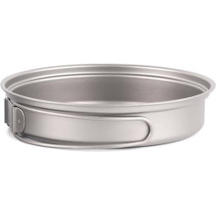 YiNLuax Großes Fassungsvermögen, Backpacking-Kochgeschirr, klappbarer Griff, Essteller für Camping, Picknicks, Mahlzeiten im Freien, langlebig, Camping-Kochgeschirr