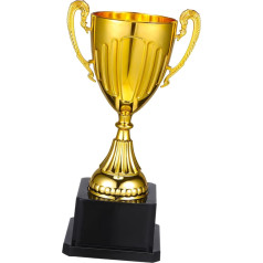 HLUONGTN Mini-Goldtrophäe Mit Schwarzem Quadratischem Sockel 1-Teiligold-Trophäen-Auszeichnungstrophäe, Frauentrophäe