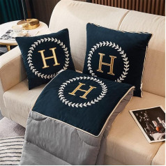 Cushion Blanket, 2 in 1 Travel Blanket, Pillow, Quilt, Multifunctional Pillow, Neck Support Pillow, Soft & Warm Nap Mat, Cushion for Sofa Bed, Office Chair (Sapphire Blue)