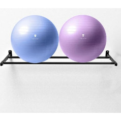 bingomiynhg Gymnastikballhalter zur Wandmontage, großes Aufbewahrungsregal für Yogabälle zum Organisieren von Therapie-Stabilitätsbällen, Balance-Medizinbällen, Sportgeräten, platzsparender St