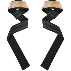 Handgelenkbandagen für Krafttraining, Krafttraining, Bodybuilding, 66 cm, Roségoldfarben, 66 cm