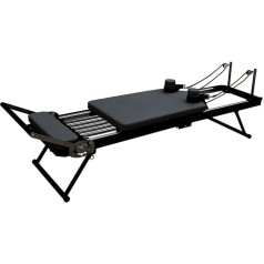 Foldable Pilates Reformer Machine, Portable Adjustable Home Gym Equipment for Multifunctional Strength Training and Exercise, Ideal for Fitness Enthusiasts