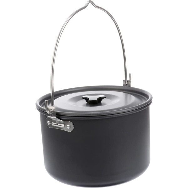 Toyvian 1 Piece Camping Cookware Set, Portable Cooking Pot for Outdoor Activities for Camping and Barbecues with Non-Slip and Safe Use