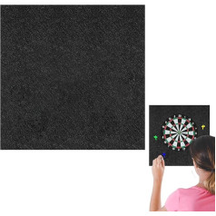 Wandschutz Für Dartbretter - Große Filz Wandfliesen Als Unterlage Für Dartbretter - Schwarze Rückwand Für Erwachsene Und Kinder In Verschiedenen Räumen Inklusive Zimmer Garage Garten Und