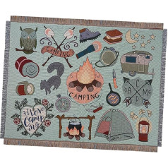 Folpus Überwurfdecke, Stranddecke, Boho, dekorative Outdoor-Matte, Picknick-Matte, Campingdecke für Wohnzimmer, Bett, Rasen, Strand, 130cmx160cm