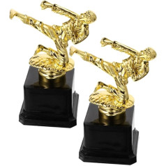 SWAYVES Taekwondo Trophäe Feier Trophäe Zeremonie Trophäe Pokalwinnerard Trophäe Zeremonieard Trophäewinner Trophäe Cup/Den/15 * 10 * 1Cm