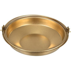 BRIGHTFUFU Shabu Pan, Stainless Steel Sukiyaki Pot with Large Capacity, Stainless Steel Sukiyaki Pot, Japanese Style Seafood Pot, Sukiyaki Soup Pot