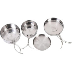 UKCOCO 1 Set Camping Cookware Set Portable Pot Pan Set for People for Outdoor Activities Such as Camping