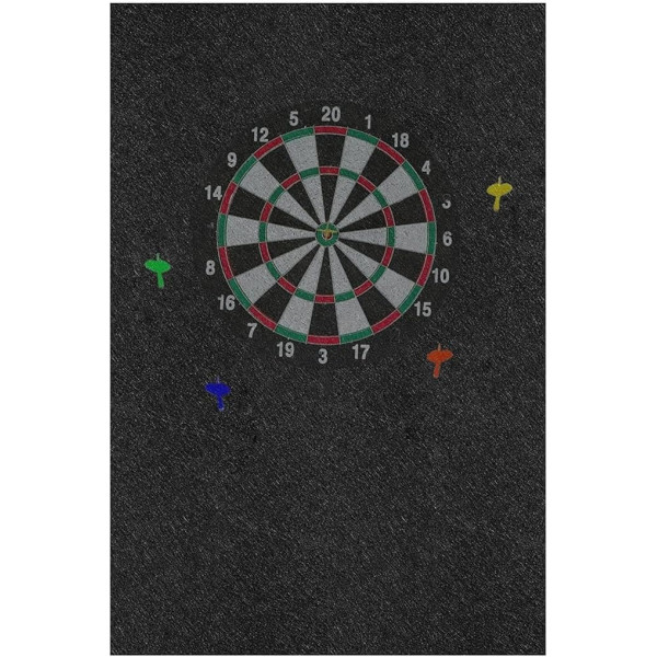 ycezw Dartboard Rückwandschutz | Filz Wandkacheln Dart Zielscheibe Schutz,Schwarze Rückwand Für Erwachsene Und Kinder In Verschiedenen Räumen Inklusive Zimmer Garage Garten Und
