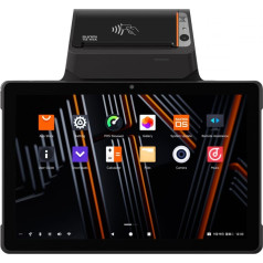 Mobilais termināls v3 mix, android 13, 4/32gb, 2+0.3 mp kamera, 4g, pirkstu sensors, 80mm printeris, 1101 skeneris