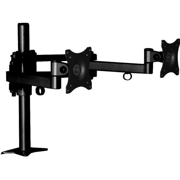 Divu monitoru stiprinājums uz galda 75x75 20kg 360st sv06