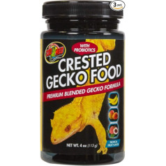(3 Pack) Zoo Med Crested Gecko Food Tropical Fruit Flavour 4 Ounce