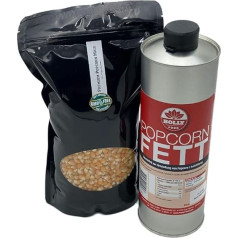 Popcorn Set Popcorn Fat Popcorn Oil 1 Litre Semi-Liquid Plus 1 kg Premium Kinopcorn