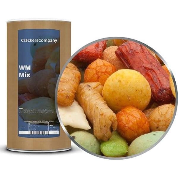 1 x 300 g Snack Mix World Champion Mix Low Fat with Peanut Wasabi Nacho Chips Rice Cracker