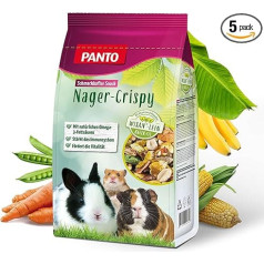 Rodent Crispy Premium Plus Mix Crispy Fun Rodent Food Dwarf Rabbit Food (5 x 600 g)