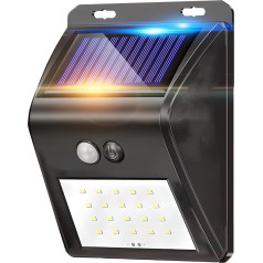 Retoo Āra saules dārza lampa ar krēslas kustības sensoriem 20 LED diodes