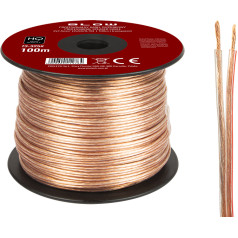 73-325# Skaļruņu kabelis 2x1,50 mm caurspīdīgs