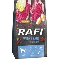 rafi ar jēra gaļu sausā barība suņiem 3 kg