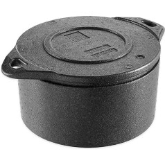 thermohauser EPP Thermal Box Cake Black with Lid 10.5 L Diameter 54.0 x 21.5 cm